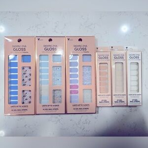 Dashing Diva 6 New packs, pink, lavender, blue, glitter, white